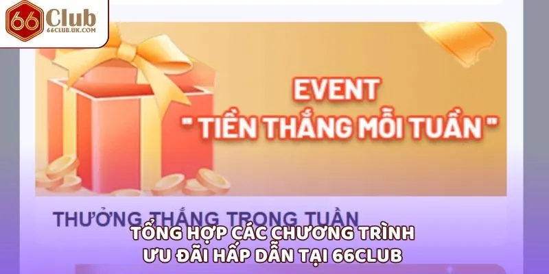 Tổng hợp các chương trình ưu đãi hấp dẫn tại 66Club 